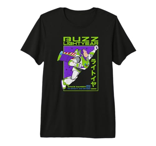 T-shirt Toy Story 4 Buzz Lightyear Premium en coton de qualité supérieure