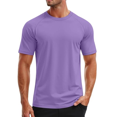 Image of Men's T-Shirt White Men's Short Sleeve T-Shirt with Crew Neck Made of Cotton Regular Fit Sports T-Shirts with Slightly Tailored Design T-Shirt Men's Funny for Everyday Use