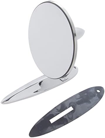 United Pacific C555728 Stainless Steel Exterior Rear View Mirror for 1955-57 Chevy Passenger Car, Chrome Plated Mirror Arm, L/H or R/H Application – ONE UNIT