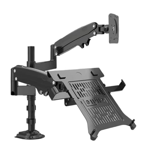 Support de moniteur H180 et ordinateur portable FP-2 pour un bureau de télétravail épuré