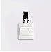PANDABOOM Staffordshire Bull Terrier Dog Switch Adesivo Animal Silhouette Vinyl Wall Sticker Home Decor