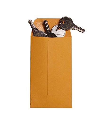 1000 Guardian #3 Paper Coin Envelopes - Blank Small Envelopes For Coins, Receipts, Stamps, Small Parts Storage, & More – 2-1/2” X 4-1/4” Cash Envelopes – Gummed Flap Gift Card Holder Envelopes #TOP3