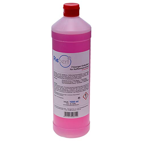 Flüssigentkalker für Kaffeevollautomaten | z.B. WMF, Jura, Nivona, Saeco, Melitta, uvm! | Universell einsetzbar | 1000ml Reinigungskonzenrtat - Made in Germany | Piebert®