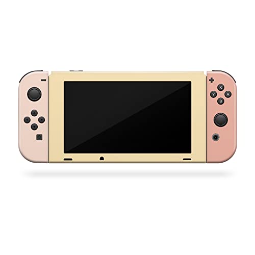 Image of Tacky Design Solid Color Skin Compatible with Nintendo Switch Skin Wrap Cover, Brown Colorwave Blocking for Nintendo Switch Stickers, Premium Vinyl 3M Full Wrap Decal.