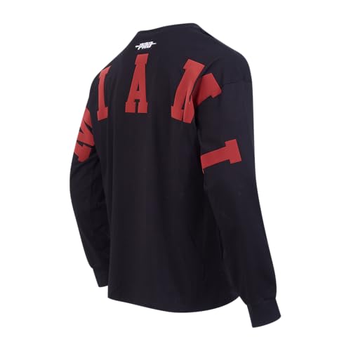 Pro Standard Mens NBA Miami Heat Wingspan Long Sleeve Tee Black M by Pro Standard - Image 2