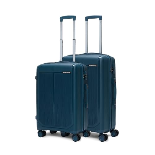 Image of ACEPACK by Verage Megatron Hard Side Polypropylene Luggage Set of 2 (Medium 74L + Large 103L) | Lightweight Unbreakable Suitcase Set with 360 Silent Spinner Wheels, Number Lock & Telescopic Handle