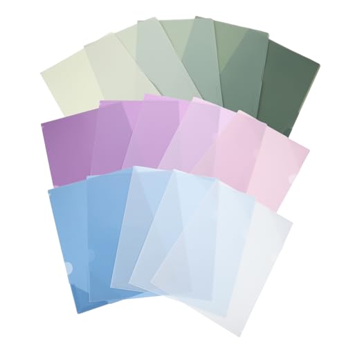 Dossiers Plastique Colorés Dégradés pour un Bureau Rangé et une Rentrée Zen