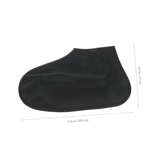 Cubrebotas de Silicona Impermeable Negro Talla L miniatura 5