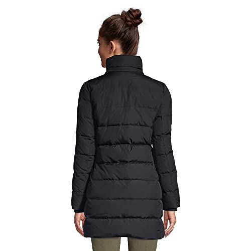Lands' End Womens Down Winter Coat Black Regular Small #TOP4