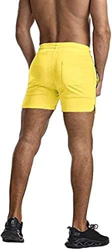 EVERWORTH Men's Solid Gym Workout Shorts Bodybuilding Running Fitted Training Jogging Short Pants with Zipper Pocket 3 Colors - Image 4