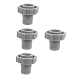 BESTonZON 4stücke Poolablaufanschluss Für Schwimmbadablaufrohre Effizienter Wasserablauf Einfache Installation Graues Design Passendes Zubehör Für Poolausstattung