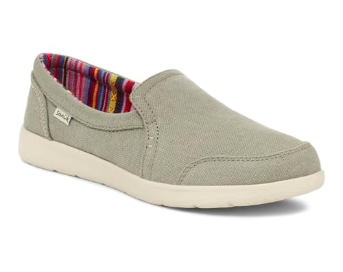 Image of Sanuk Womens Sidewalk Surfer Lite Slip Ons | Womens Shoes | Slip On Shoes for Women | Comfort Foam Footbed