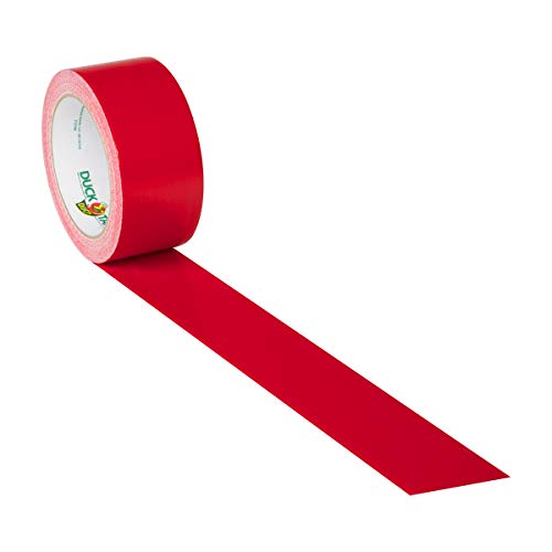 Image of Duck 285634 Color Duct Tape 3-Pack, 1.88 Inches x 20 Yards, 60 Yards Total, 3-Roll Pack, Red, 3 Piece