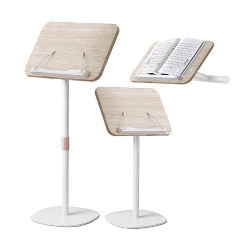 NAMON 2-in-1 Wooden Music Stand (Tabletop & Floor) with Adjustable Height