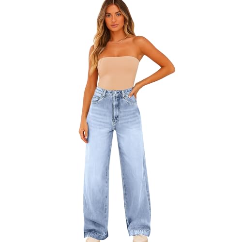 fanmpghleoo Wide Leg Jeans Woman Baggy Low Rise Jeans Y2k Casual Denim Pants with Pockets Lounge Boyfriend Jean Trousers2