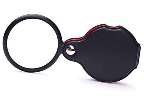 Lupa de Mano Plegable para niños, 10 Unidades, 5 aumentos, Lente de 50 mm, para Uso Educativo, Ideal para Leer periódicos y Leer periódicos.