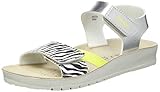 outdoor schuhe Geox J COSTAREI GI Sandal, Silver/Fluo Yellow, 27 EU