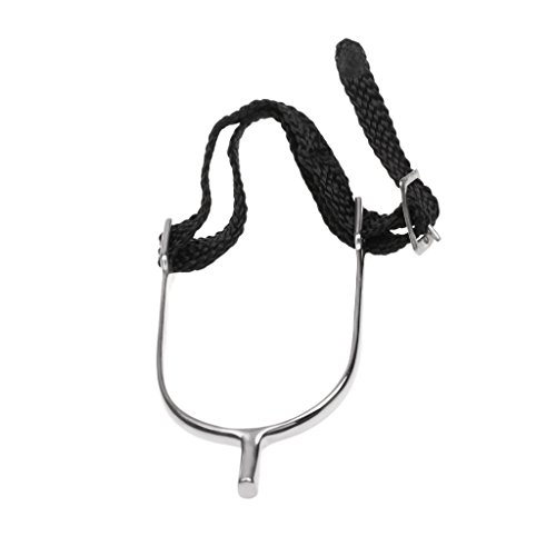 2pcs 23mm Espora de aço Inoxidável para Equitação Equestre + Alça