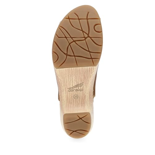 Image of Dansko Lizzy Peep-Toe Booties for Women - Linings from Recycled Materials and Leather for Breathability- Lightweight Rubber Outsole for Long-Lasting Wear