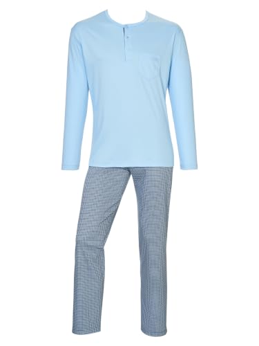 Image of Calida Men's Short Pyjama Set - 100% Cotton Sleepwear Shorts & Top, breathable men's pajamas, relax choice