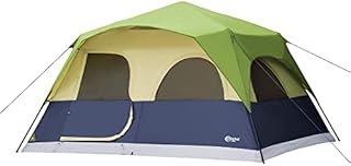 PORTAL 8 Person Instant Tent for Camping, Large Waterproof Windproof Cabin Family Tent Easy Setup with 5 Large Mesh Windows, Rainfly, Carry Bag
