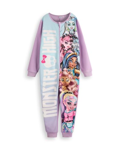 Grenouillère Monster High pour fille pyjama une pièce en polaire violet