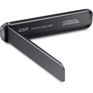 ESR Boost Phone Kickstand, Vertical and Horizontal Stand, Adjustable Angle, Compatible with iPhone Air 17 Pro Max, iPhone 17e/16/15/14/13/12, Samsung Galaxy S26/S25/S24/S23 Series, Google, Black