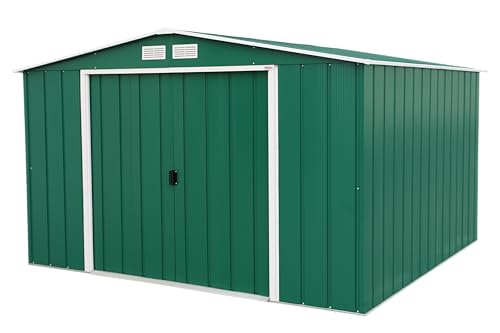 Duramax ECO 10' x 10' Hot-Dipped Galvanised Metal Garden Shed