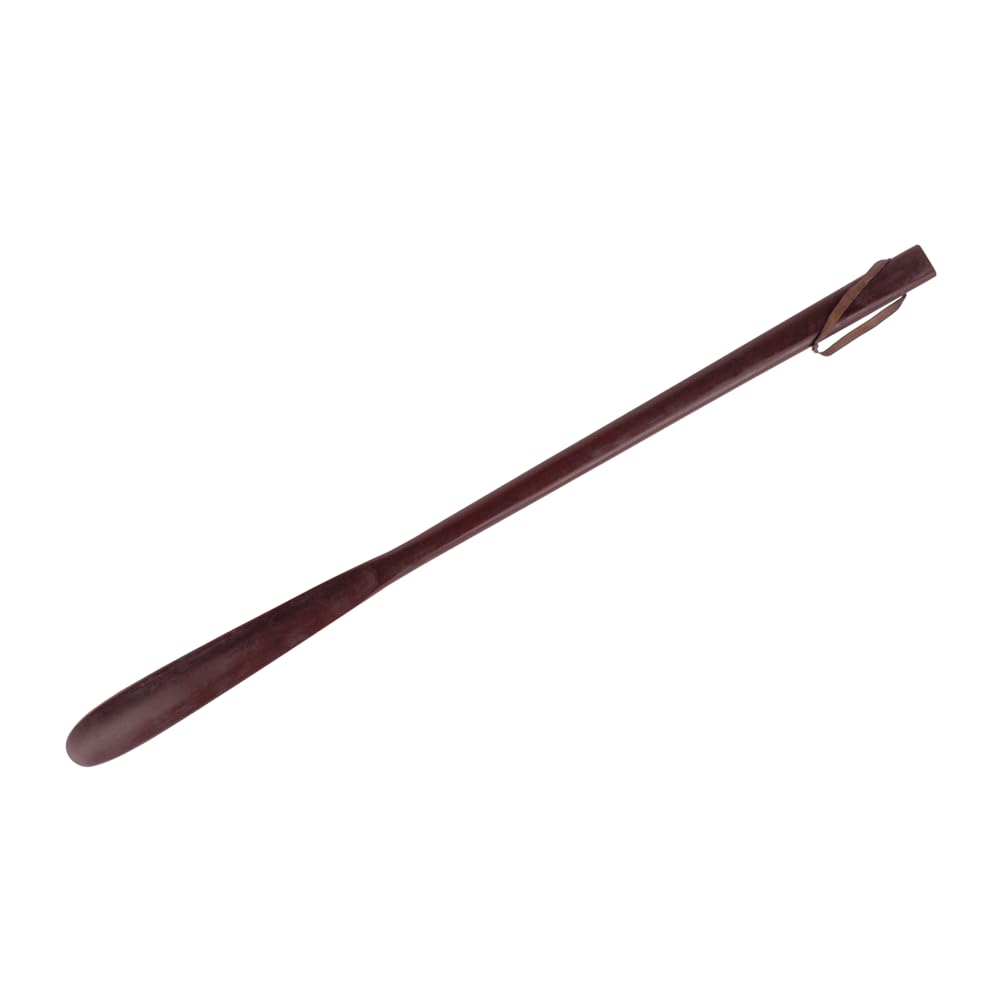 FootFitter Handcrafted Teak Wood Shoe Horn. Strong & Durable Wooden Foot Wear Assistance Shoehorn
