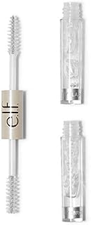 e.l.f. Clear Brow & Lash Mascara, Glossy, Shiny, Lightweight, Easy To Use, Conditions Hairs, Gives Brows Soft Flexible Hold, Compact, All-Day Wear 2.5ml