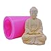 Big Size Buddha Candle Mould Silicone Mold for Handcraft Candle Making Decorated Resin Craft Molds Gypsum Cement Statue Silicone Moulds