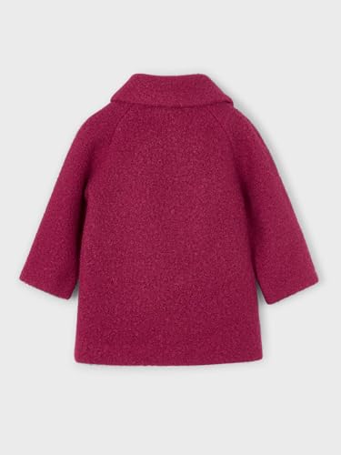 Mayoral Shearling Coat for Girls Cherry2