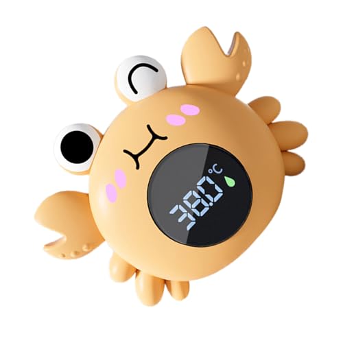 Medidor De Temperatura Flotante – Termómetro Digital Baño Niños, Pantalla LED | Indicador De Temperatura Agua Bañera PVC Seguro Batería LR44 Juego Infantil Baño Piscina Control Beb