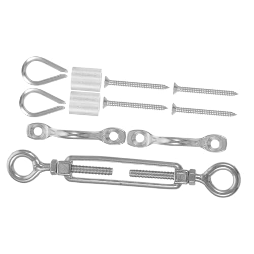 Cabilock Tensor para Cables con Ojales de Acero Inoxidable Ajustable para Gestión de Cable y Tensores Marinos Plateado miniatura 1