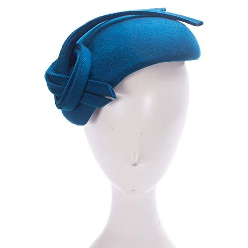 Lawliet Black Teardrop Women Felt Fascinator Tam Beret Casque Cocktail Hat A572 thumb #8