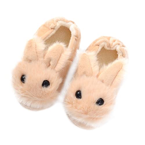 LIFKOME Comfortable Boys and Girls Slippers Bunny Shape Warm Winter Non-slip House Slippers for Boys