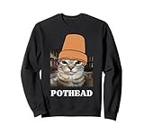 Funny Cat Meme With Clay Pot On Their Head Pothead