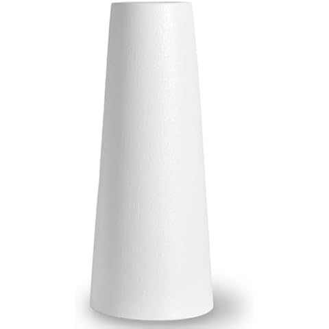 White Ceramic Vase for Pampas Grass and Flowers Cover