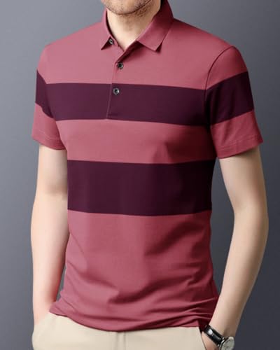 Image of Noble Monk Men's Polycotton Regular Fit Polo T-Shirt Half Sleeves |Polo Collar | Casual T-Shirt
