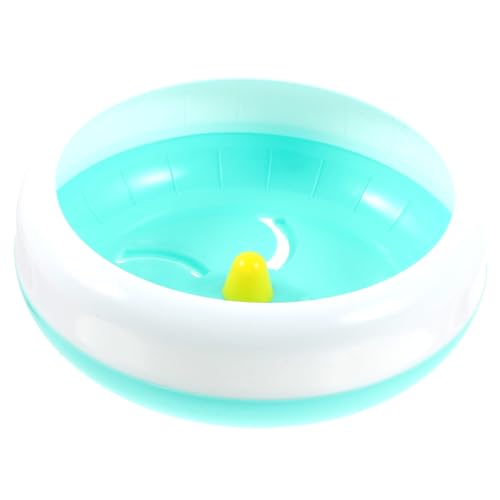 Garneck 18cm Hamster Running Wheel Pet Exercise Wheel for Small Animals or Cage Attachment Plastic Blue Random
