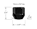 20pcs Black Open End Lug Nuts - Metric 12x1.5 Thread Size - 0.81