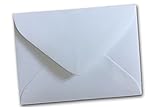 Small Visiting #17 Mr. & Mrs. White Mini Gift Card Envelopes Pointed Flap (50 Pack)