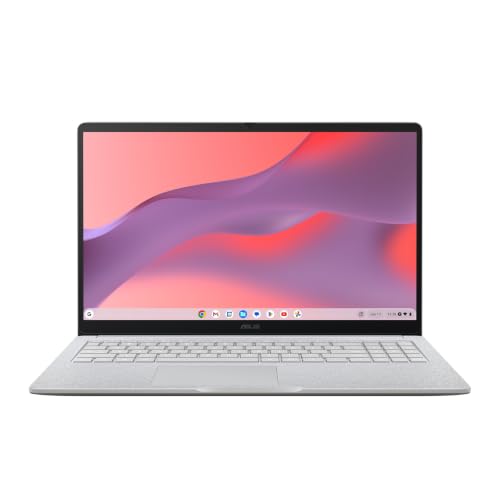 Image of ASUS Chromebook CM15 Laptop, 15.6 inch FHD Display, MediaTek Kompanio 540, 128GB Storage, 8GB RAM, ChromeOS, Pure Grey, CM1505CM4A-AS88