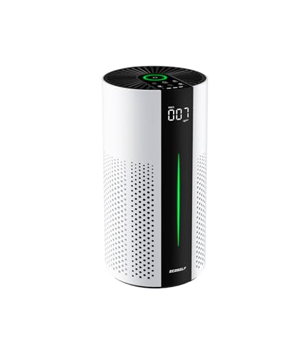 ECOSELF Air Purifiers for Home, Air Purifiers for Bedroom 360° Air Intake with Smart Auto Mode, HEPA Air Purifier, Air Cleaner for Smoke