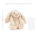 Jellycat Bashful Luxe Willow Bunny Stuffed Animal, Medium 12 inches - Rabbit & Bunny Plush Toy - Classic Children's Gift