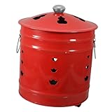 GARIOUANS Emaillierter Verbrennungstonne Feuerkorb für Garten und Outdoor Langlebiger und Hitzebeständiger Opferkübel für Tempel Stabiler und Leicht zu Reinigender Verbrennungseimer für
