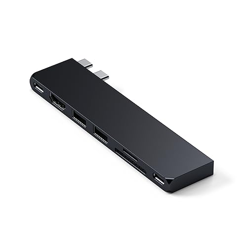 SATECHI MacBookPro USB Type-Cハブ スペースグレイ Amazon.co.jp: Satechi USB ハブ Type-C デュアル マルチ