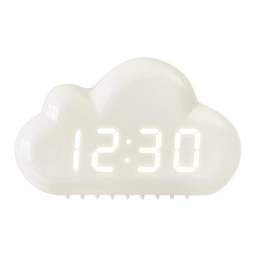 Led Table Voice Control Wake-Up Power-Up Digital Desk Clock Electronic Alarm Clock Color OneColor Size 150x90x40mm