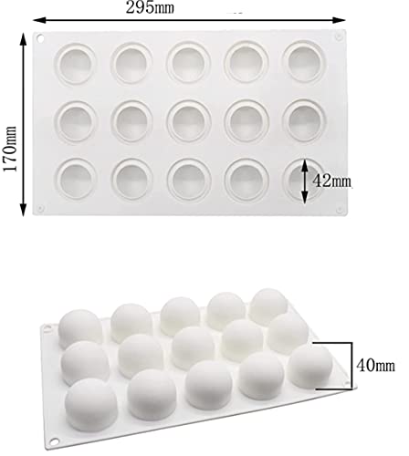 Zodors 2PCS Stampo per Torta a Forma di Sfera