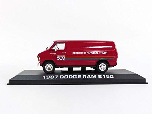 Modelo a Escala 1:43 Dodge Ram B150 Van 1987 Verde miniatura 2